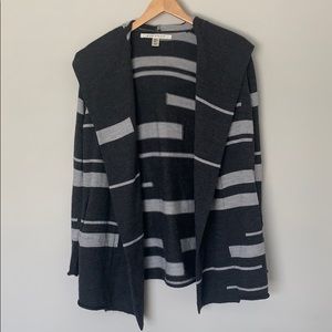 Max studio oversized cardigan with hood